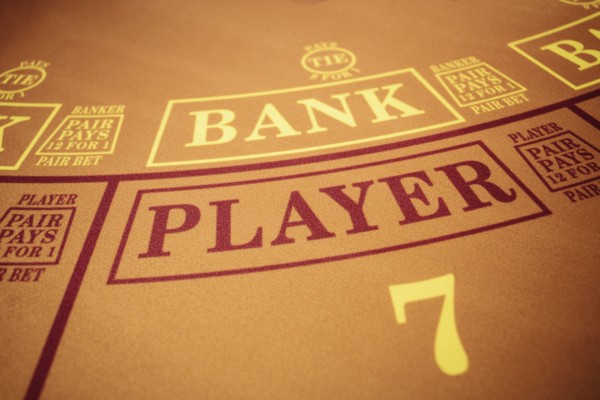Number 7 at baccarat table