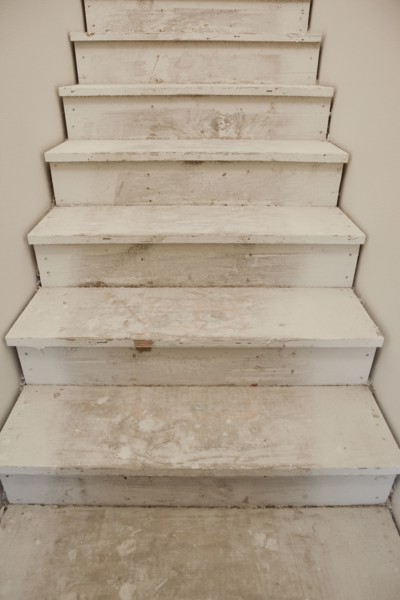Close-up of stairs at home