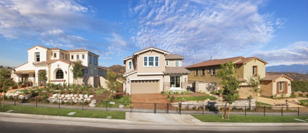 Exterior of new houses