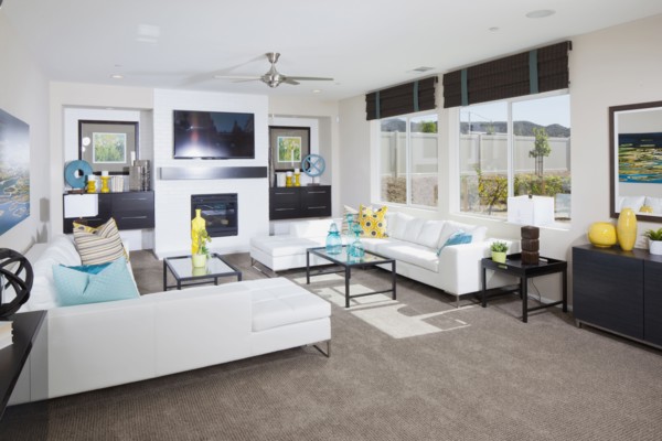 Interior of contemporary living room