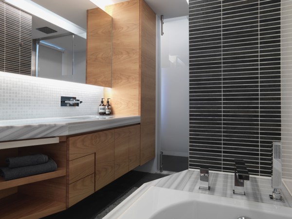 Simple modern bathroom