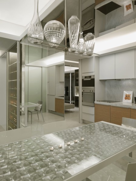 Modern dining area