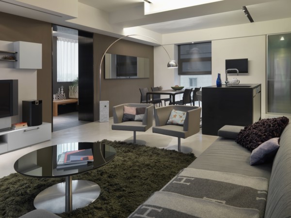 Open modern great room