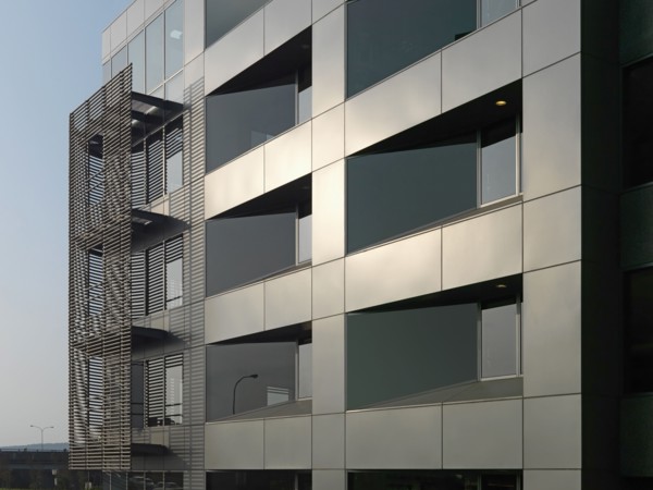 Architectural detail modern condominiums