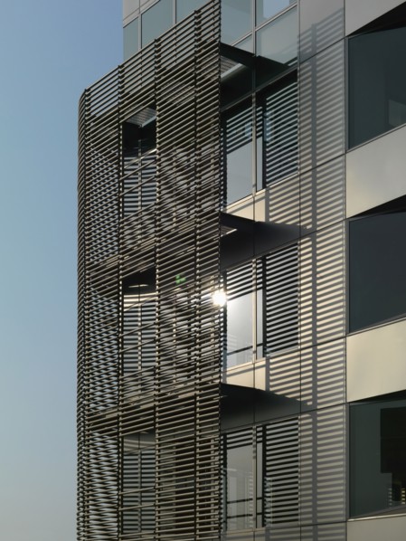 Architectural detail modern condominiums
