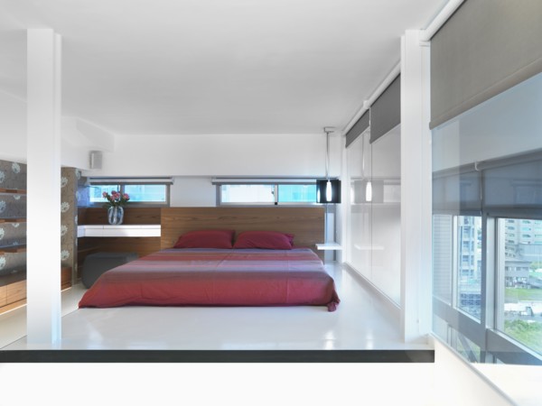 Modern Bedroom with platform bed
