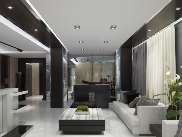 Neutral modern living room