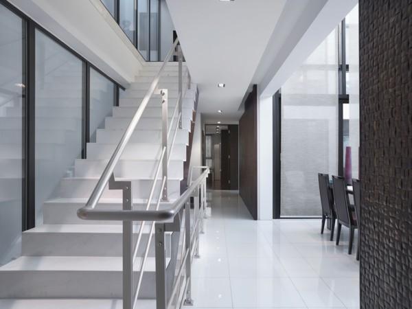 Modern staircase and railing