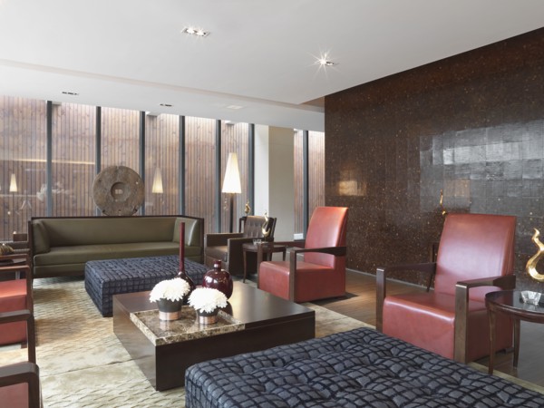 Living room with modern furniture