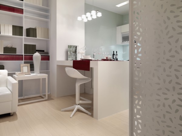 Detail dining area modern interior