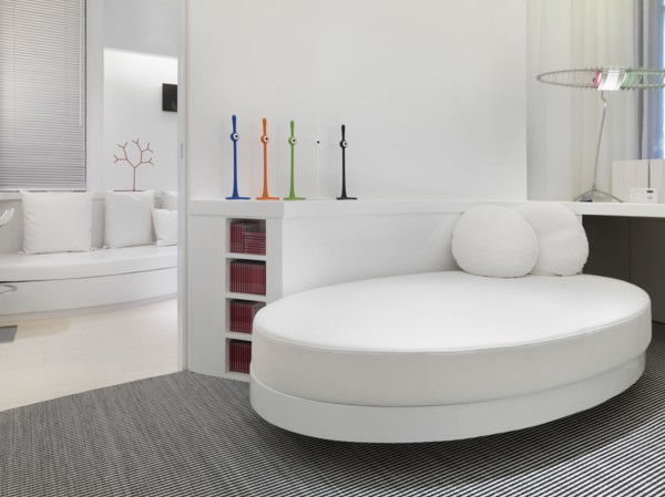 Bright white modern interior