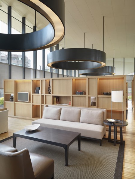 Sitting area with minimalistic furniture