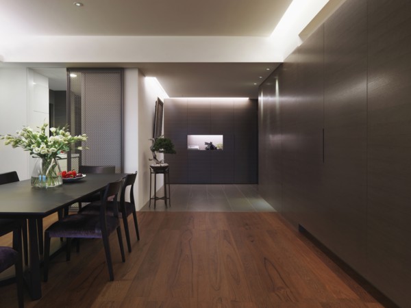 Hardwood floors throughout modern home