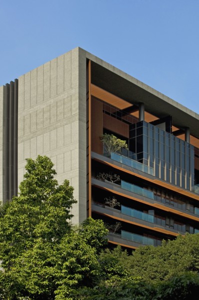 Balconies of apartments in high rise
