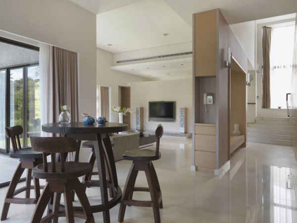 Bar table in modern home