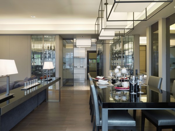 Dining area in modern home
