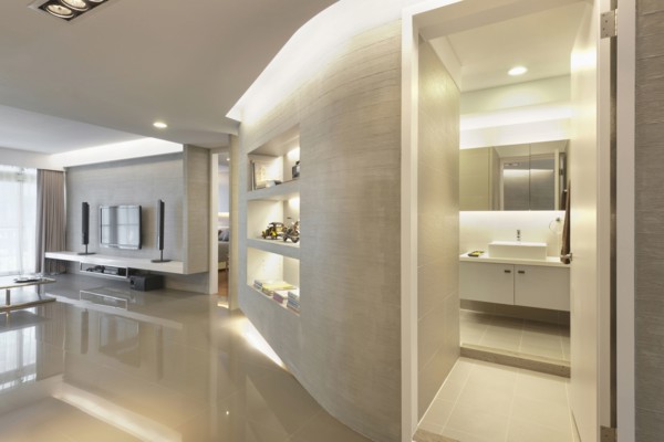 Bathroom in modern home