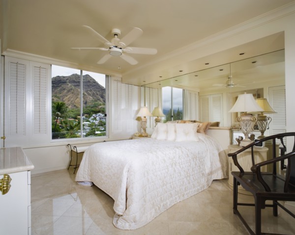 Cozy Bedroom with Diamond Head View