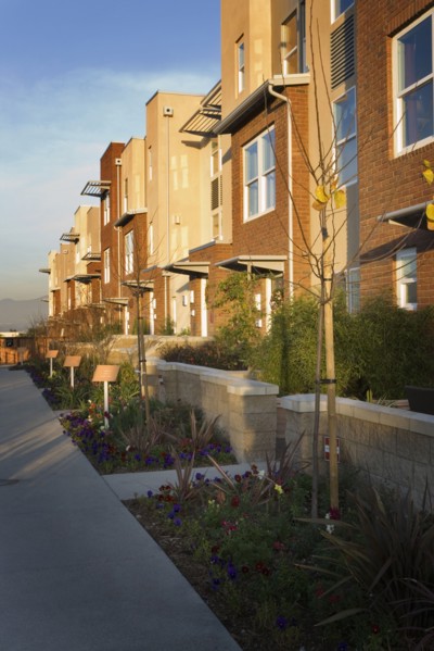 Exterior Shot of Contemporary Condominiums