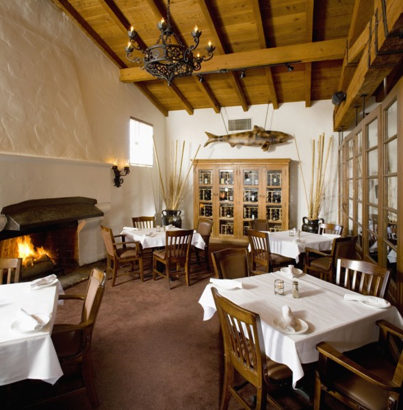 Banquet dining room with several tables
