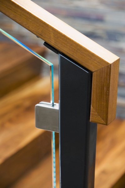 Detail of Modern Stairway Railing