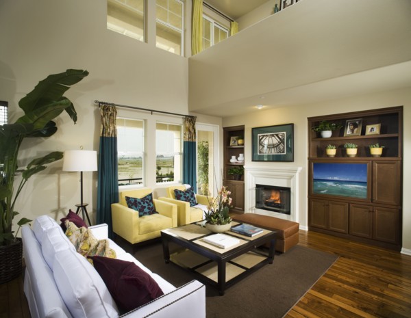 Interior of contemporary living room
