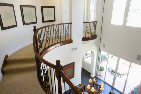 Second floor landing of home.