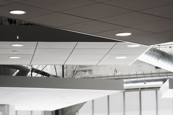 Detail of a raw modern ceiling