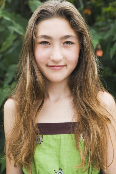 Mixed Race girl with long hair
