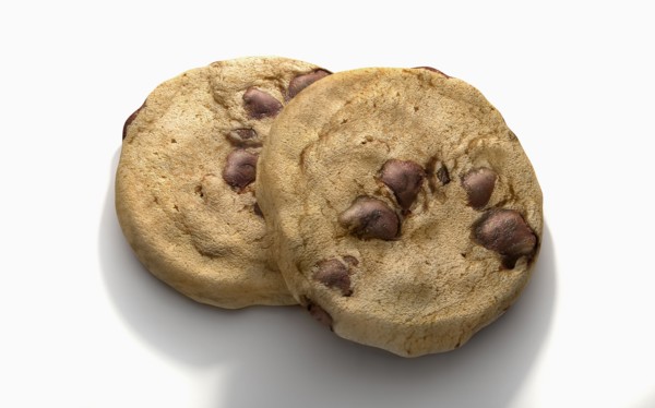 Close up of chocolate chip cookies