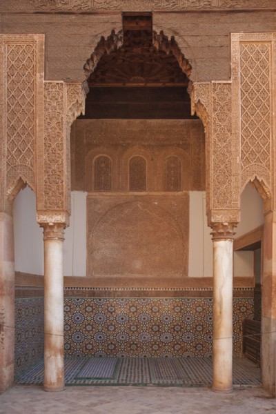 Ornate arches in doorway