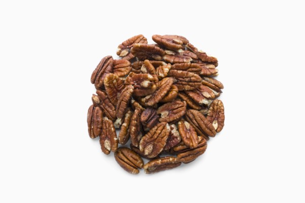 Pile of pecans in shape of a circle