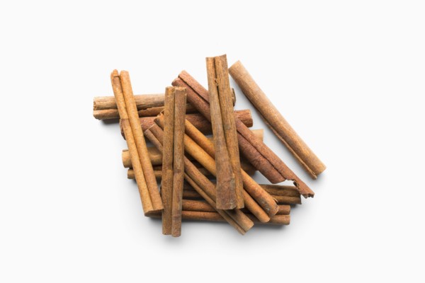 Pile of cinnamon sticks