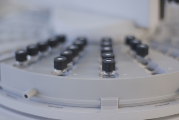 Sample tubes in centrifuge