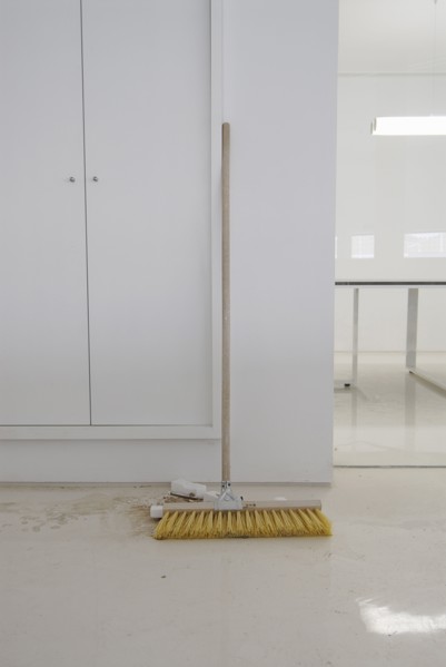 Broom in office
