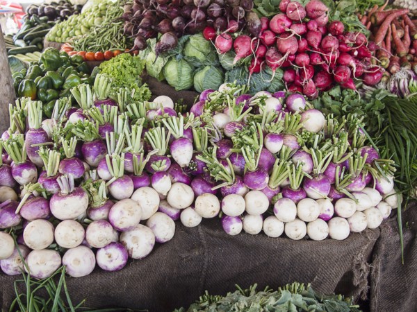Fresh vegetables for sale in market