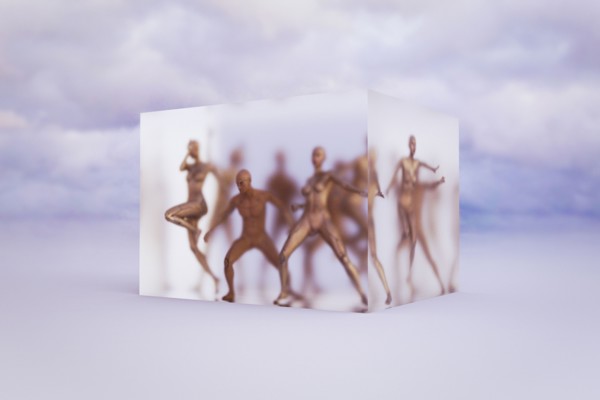 Men and women frozen in suspended animation