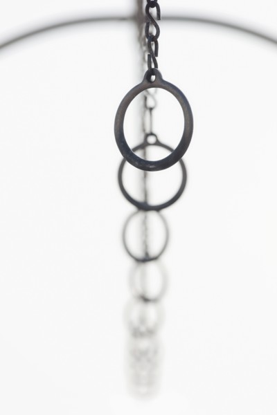 Athletic rings hanging in a row