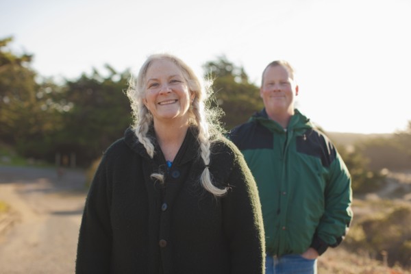 Caucasian couple standing outdoors