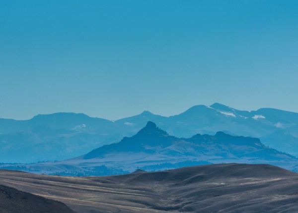 Silhouette of mountains