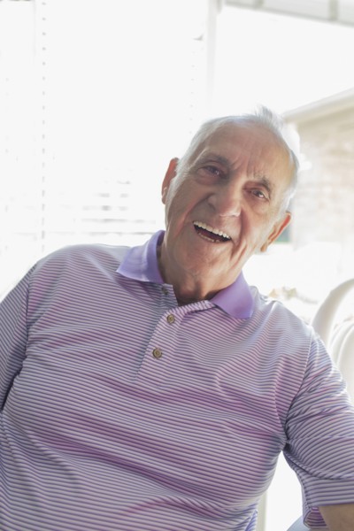 Older Caucasian man smiling