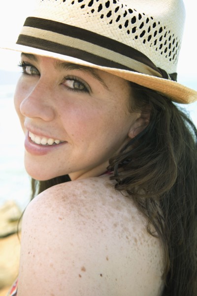 Smiling Hispanic woman