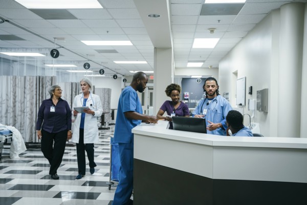 Doctors and nurses in hospital