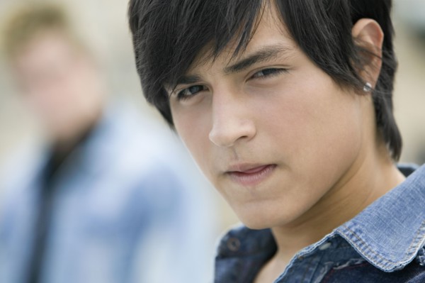 Close up of young Hispanic man