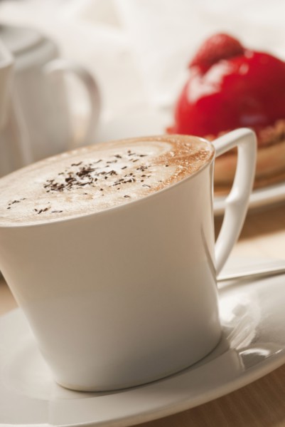 Close up of cup of coffee