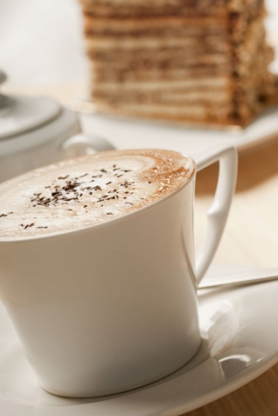 Close up of cup of coffee