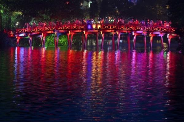 Colorful Vietnamese bridge