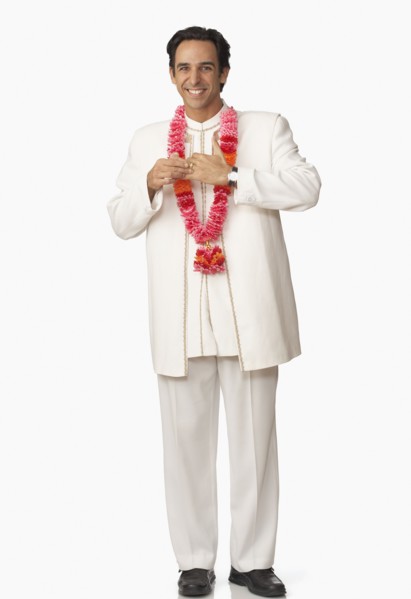 Middle Eastern man in wedding clothing