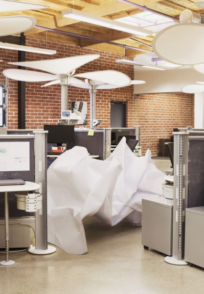 Sculpture in modern office