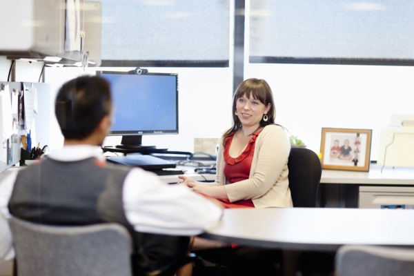 Business people talking in office